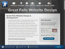 Tablet Screenshot of greatfallswebsitedesign.com
